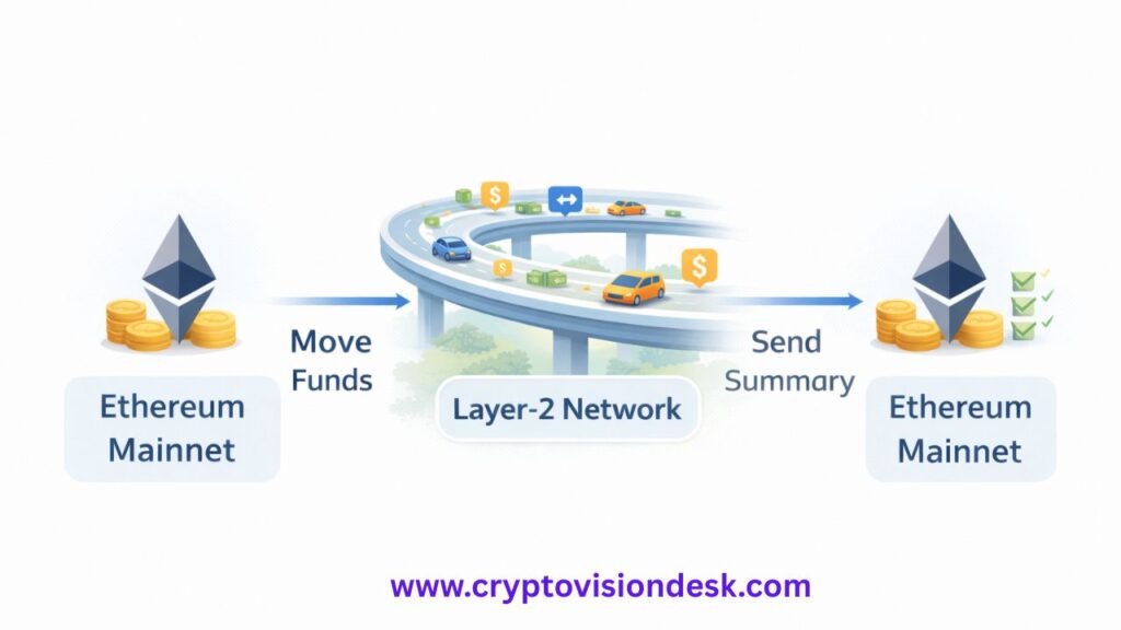 How Do Layer-2 Blockchains Actually Work? (Without Heavy Tech)