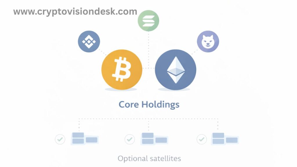 a simple beginner portfolio approach (core and small extras)