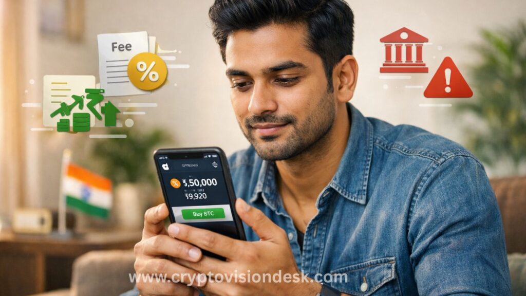 Buy Crypto in India 2026, Fees, Spreads, Bank Declines